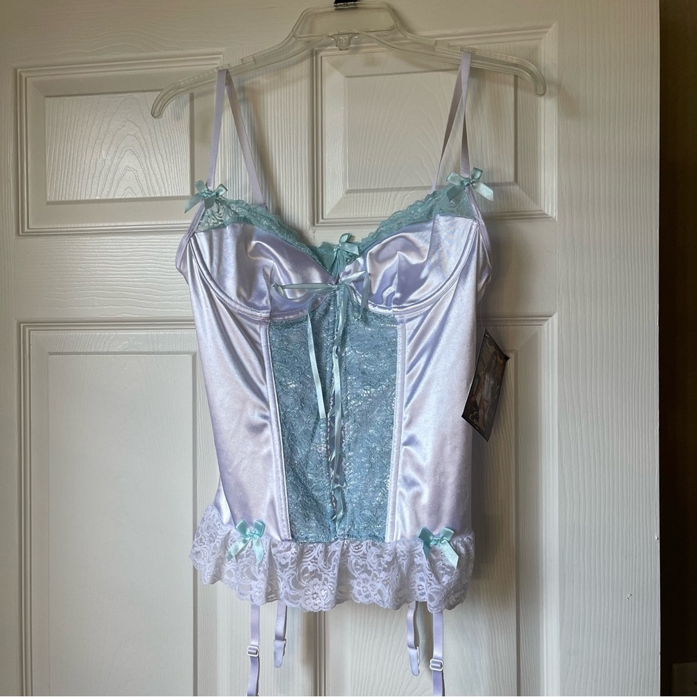 NWT White & Baby blue Lingerie Set